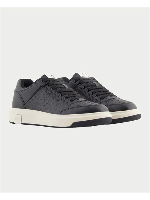 Armani Exchange men's low-top sneakers with all-over logo ARMANI EXCHANGE | XM001722-AF17537UC001